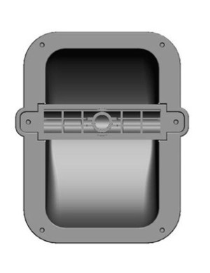 Ручка врезная боковая пластиковая Emiter-S JH138