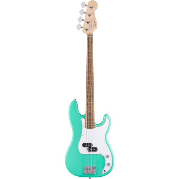 Бас-гітара SQUIER DEBUT PRECISION BASS Sea Foam Green, 4 струни, Split Single-Coil, тополя/клен