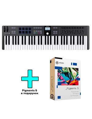 MIDI-клавіатура Arturia KeyLab Essential 61 mk3 (Black) + Arturia Pigments
