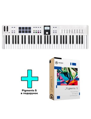 MIDI-клавіатура Arturia KeyLab Essential 61 mk3 (White) + Arturia Pigments