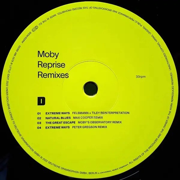 Вінілова платівка Moby - Reprise-Remixes [2LP]