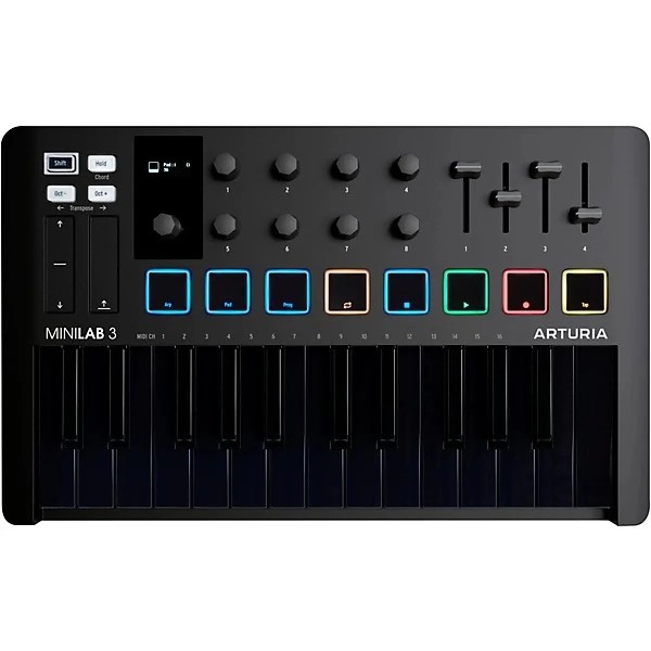 MIDI-клавіатура Arturia MiniLab 3 Deep Black + Arturia Analog Lab V MIDI-клавіатура Arturia MiniLab 3 Deep Black + Arturia Analog Lab V