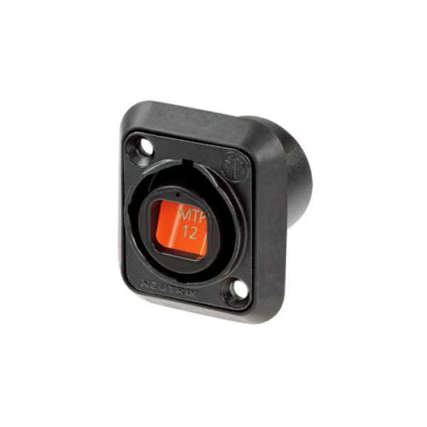 Оптичний роз'єм Neutrik NO12FDW-A – opticalCON MTP, панельний, 12-канальний, IP65