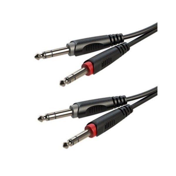 Готовий аудіокабель Roxtone RACC200L03, 2х2x0.14 кв. мм, вн. діаметр 4x8 мм, 0,3 м