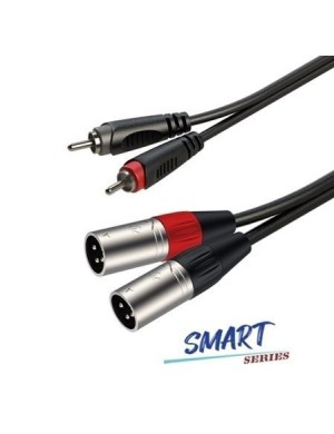 Готовий аудіокабель Roxtone SACC190L6, 2х1x0.14 кв. мм, вн. діаметр 4x8 мм, 6 м