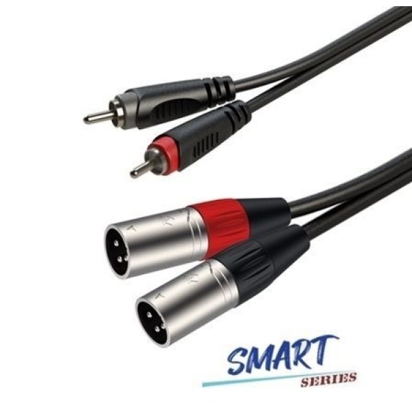 Готовий аудіокабель Roxtone SACC190L6, 2х1x0.14 кв. мм, вн. діаметр 4x8 мм, 6 м