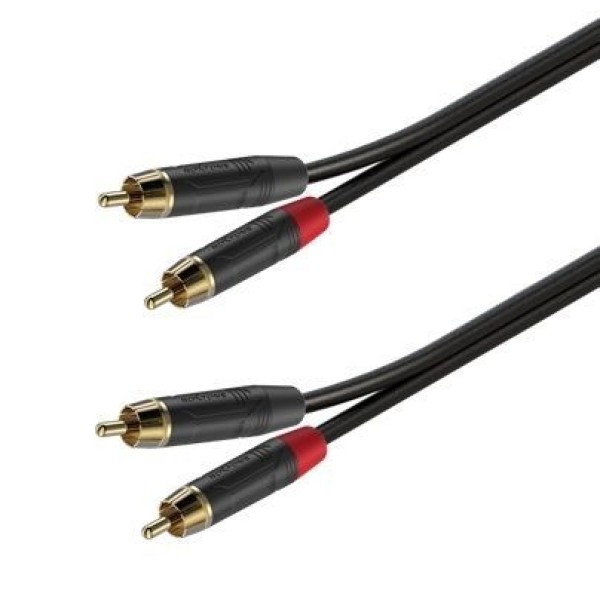 Готовий сполучний аудіокабель Roxtone GPTC160L1, 2x2x0.22 кв.мм, діаметр 5x10 мм, 1 м