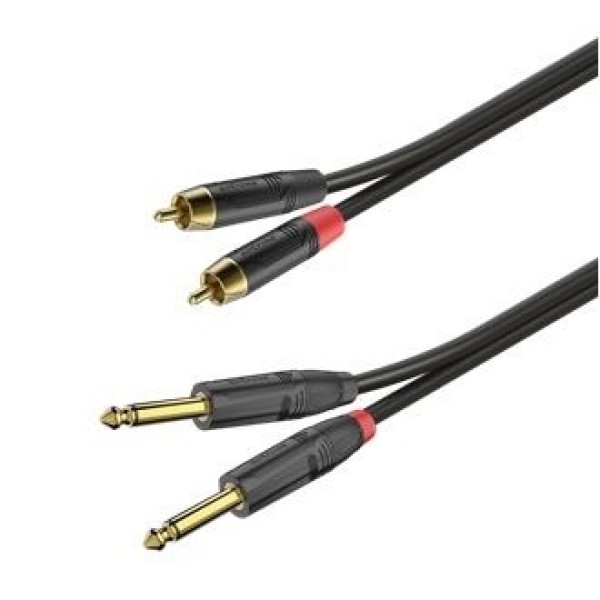 Готовий сполучний аудіокабель Roxtone GPTC200L1, 2x2x0.22 кв.мм, діаметр 5x10 мм, 1 м