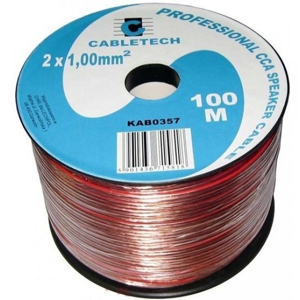 Кабель акустичний Cabletech KAB0359, 2 x 2 мм, 100 м