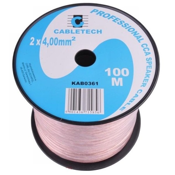 Кабель акустичний Cabletech KAB0361, 2 x 4 мм, 100 м