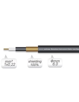 Кабель инструментальный Roxtone GC010, 1х0.22 кв. мм, вн. диаметр 6 мм, 100 м