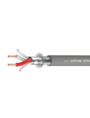 Кабель микрофонный Roxtone MC022L, 2х0.5 кв. мм, вн. диаметр 5.2 мм, 100 м