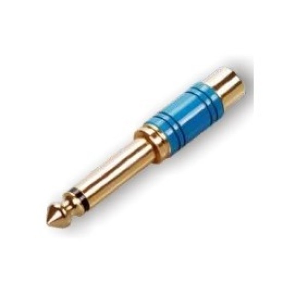 Перехідник Roxtone RA065-BL Jack 6.3 mono male (тато) - RCA female (мама)