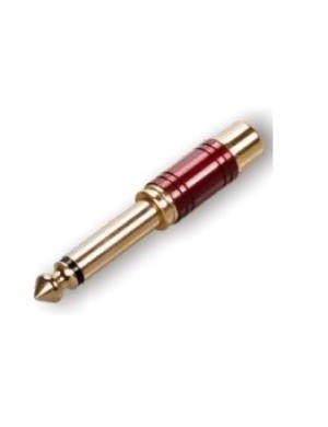 Перехідник Roxtone RA065-RD Jack 6.3 mono male (тато) - RCA female (мама)