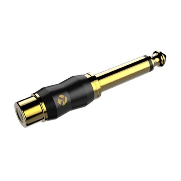 Перехідник Roxtone RA2JPF 6.3mm jack mono male (тато) - RCA female (мама)