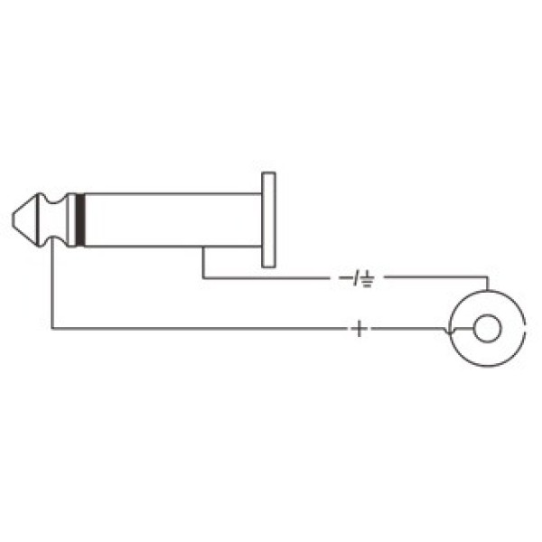 Перехідник Roxtone RPAN260 1 x 6.3mm jack mono male (тато) - 1 x RCA female (мама)