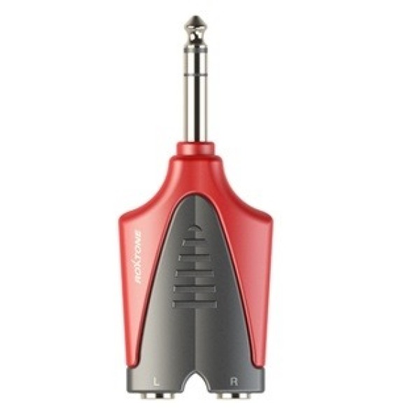 Перехідник Roxtone RPAN305 6.3mm jack stereo male (тато) - 2x6.3 jack mono female (мама)