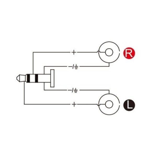 Перехідник Roxtone RPAN350 3.5mm jack stereo male (тато) - 2xRCA female (мама)