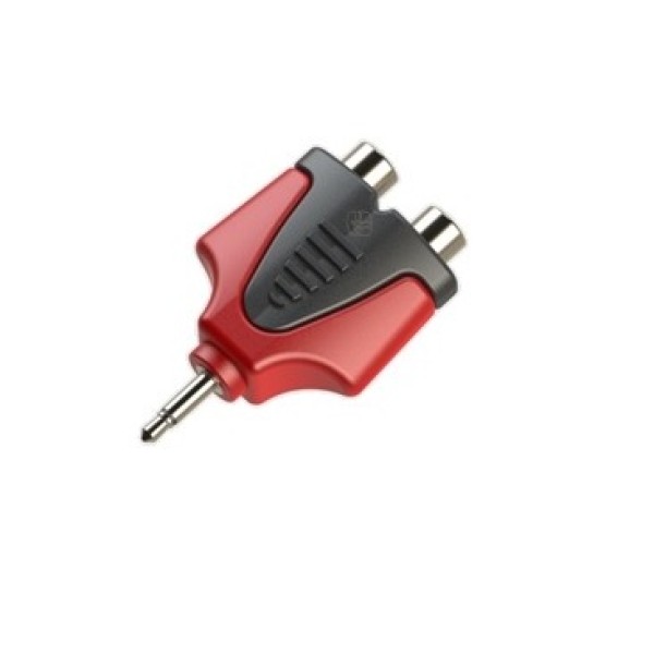 Перехідник Roxtone RPAN355 3.5 mm jack mono male (тато) - 2xRCA female (мама)