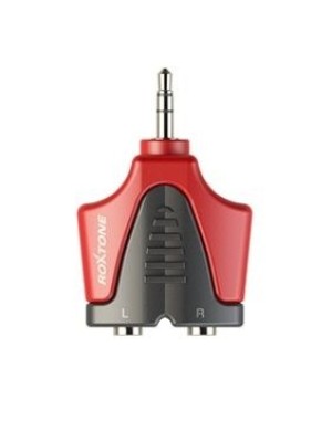 Перехідник Roxtone RPAN365 3.5mm jack stereo male (тато) - 2x3.5mm jack mono female (мама)