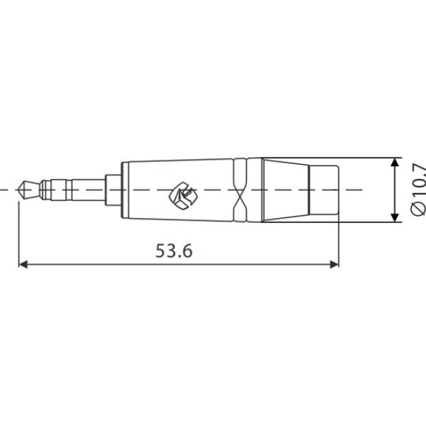 Кабельний роз'єм mini jack 3.5 мм стерео тато Roxtone RMJ3PX-NN