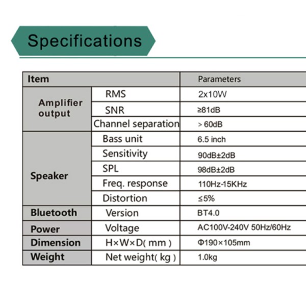 Комплект стельових Bluetooth гучномовців DSPPA DSP602BT Комплект стельових Bluetooth гучномовців DSPPA DSP602BT