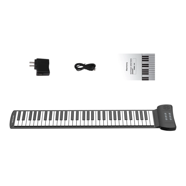Гнучке піаніно Harmony 61RL – 61 клавіша, USB, дитяче електронне піаніно для навчання