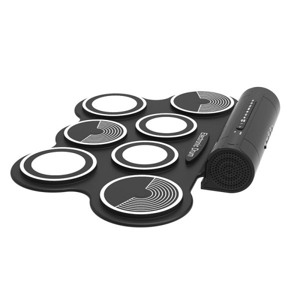 Гнучка електронна ударна установка Musicality DRL7 DrumRoll – 7 педів, педалі, USB/MIDI, портативна