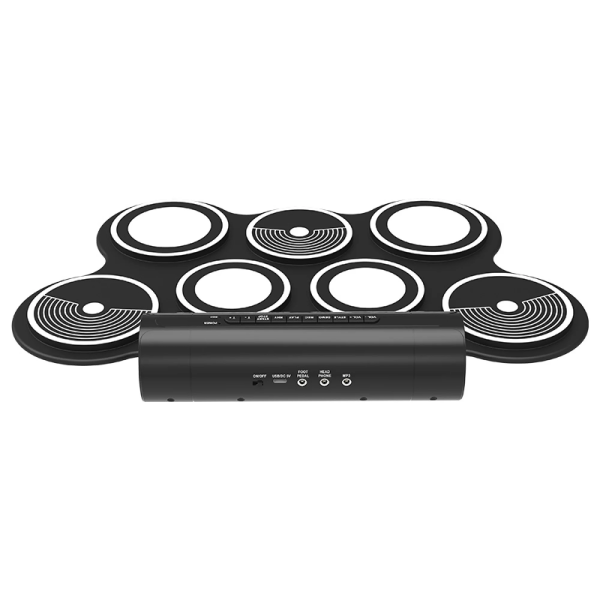 Гнучка електронна ударна установка Musicality DRL7 DrumRoll – 7 педів, педалі, USB/MIDI, портативна