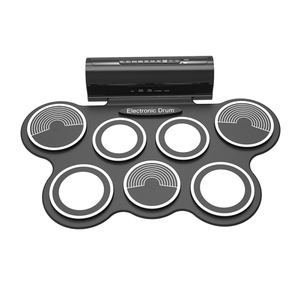 Гнучка електронна ударна установка Musicality DRL7 DrumRoll – 7 педів, педалі, USB/MIDI, портативна