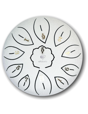 Глюкофон Alfabeto GLP6-11WH – 6" стальной барабан, 11 лепестков, тональность C, комплект аксессуаров