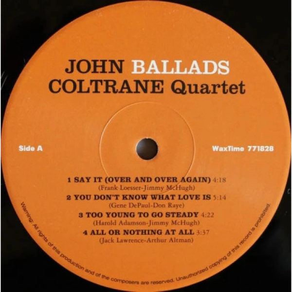 Вінілова платівка John Coltrane Quartet - Ballads [LP]