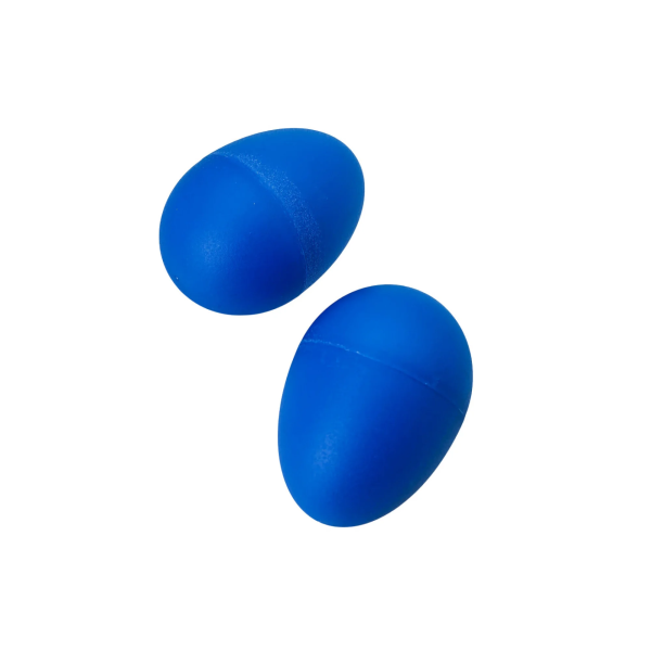 Шейкер Alfabeto EGG-BL (пара) – пластикові маракаси у формі яйця, сині, компактні
