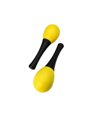 Маракас Alfabeto HEG-YW Yellow – пластиковый, яйцо, удобная ручка, поштучно.