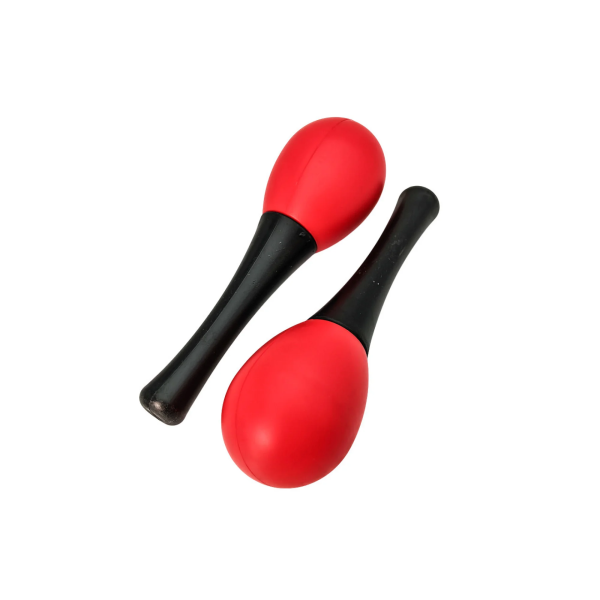 Маракас Alfabeto HEG-RD Red – пластиковий, яйце, зручна ручка, поштучно