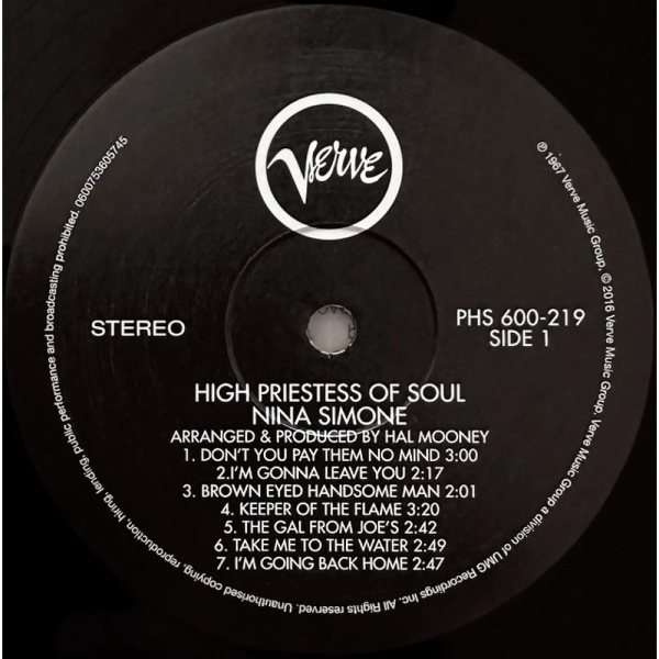 Вінілова платівка Nina Simone - High Priestess Of Soul [LP]
