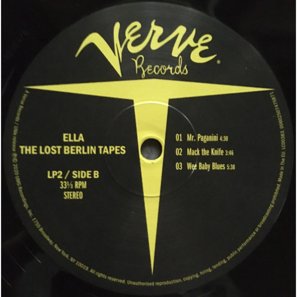 Вінілова платівка Ella Fitzgerald - The Lost Berlin Tapes [2LP]