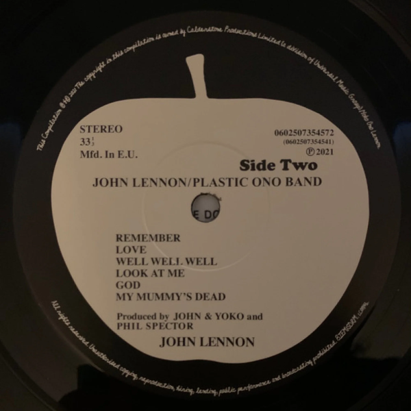 Вінілова платівка John Lennon, Plastic Ono Band – John Lennon / Plastic Ono Band [2LP]