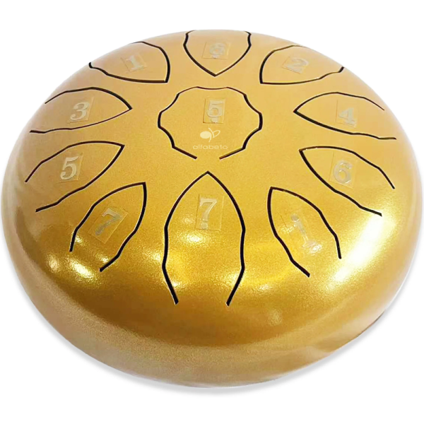 Глюкофон Alfabeto GLP8-11GL 8" – 11 пелюсток, F Tonality, азотована сталь, золотий