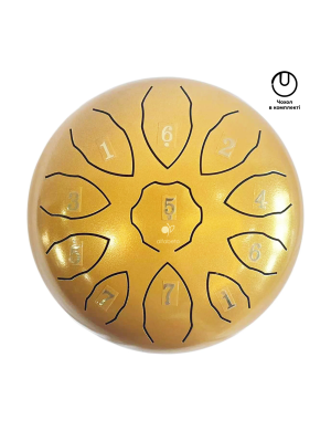 Глюкофон Alfabeto GLP8-11GL 8" – 11 лепестков, F Tonality, азотированная сталь, золотой