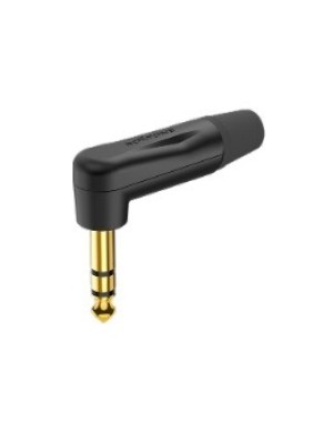 Разъем угловой Roxtone PJ3RX-BG Jack 6,3 plug (stereo)