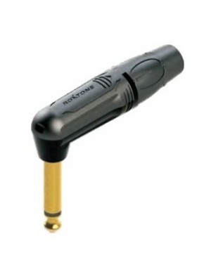 Разъем Roxtone RJ2RP-BG Jack 6,3 (mono) угловой