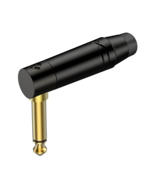 Разъем угловой Roxtone RJ2RPP-BK-BG Jack 6,3 (mono)