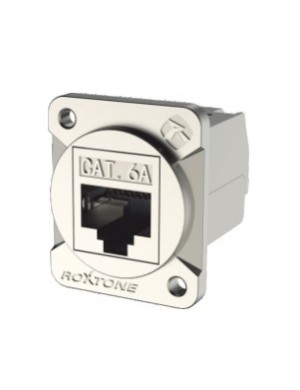 Разъем панельный RJ45 мама Roxtone RAD-C6A-IDC-B RJ45 (CAT6a)