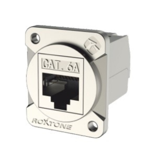 Роз'єм панельний RJ45 мама Roxtone RAD-C6A-IDC-B RJ45 (CAT6a)