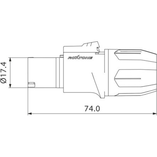 Роз'єм Roxtone RS4FP-HD SPEAKON female (мама)