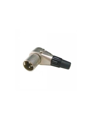 Разъем XLR male (папа) угловой Roxtone RX087M