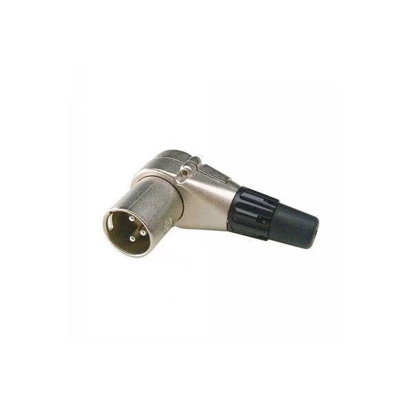 Роз'єм XLR male (тато) кутовий Roxtone RX087M