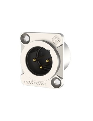 Разъем Roxtone RX3MDWP-BG XLR панельный male (папа) влагостойкий