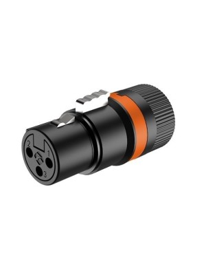 Разъем XLR Roxtone LX3F мама низкопрофильный вращающийся